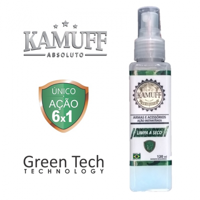 Limpeza a Seco Kamuff 120ml - Ação Instantânea - Green Tech
