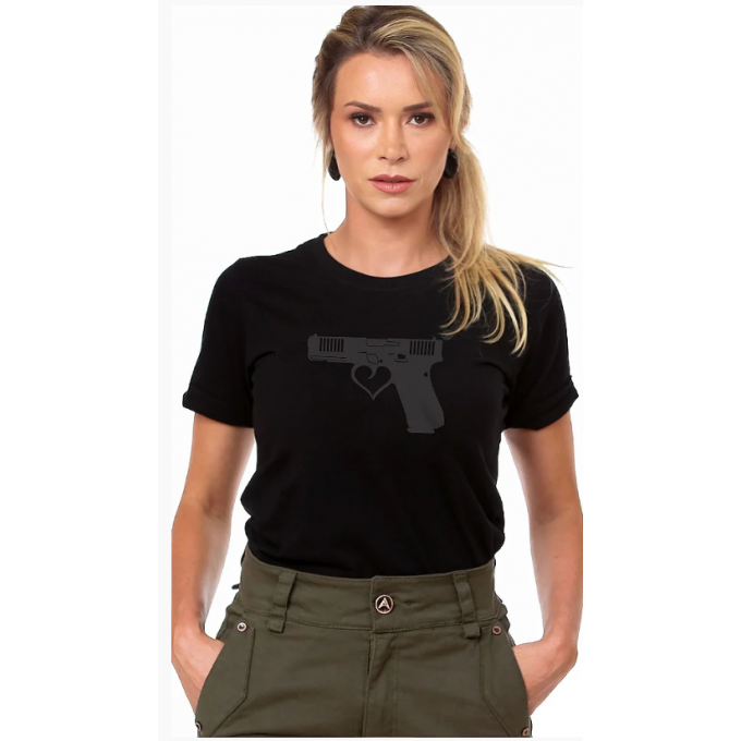 T-Shirt Armífera Glock - Preto